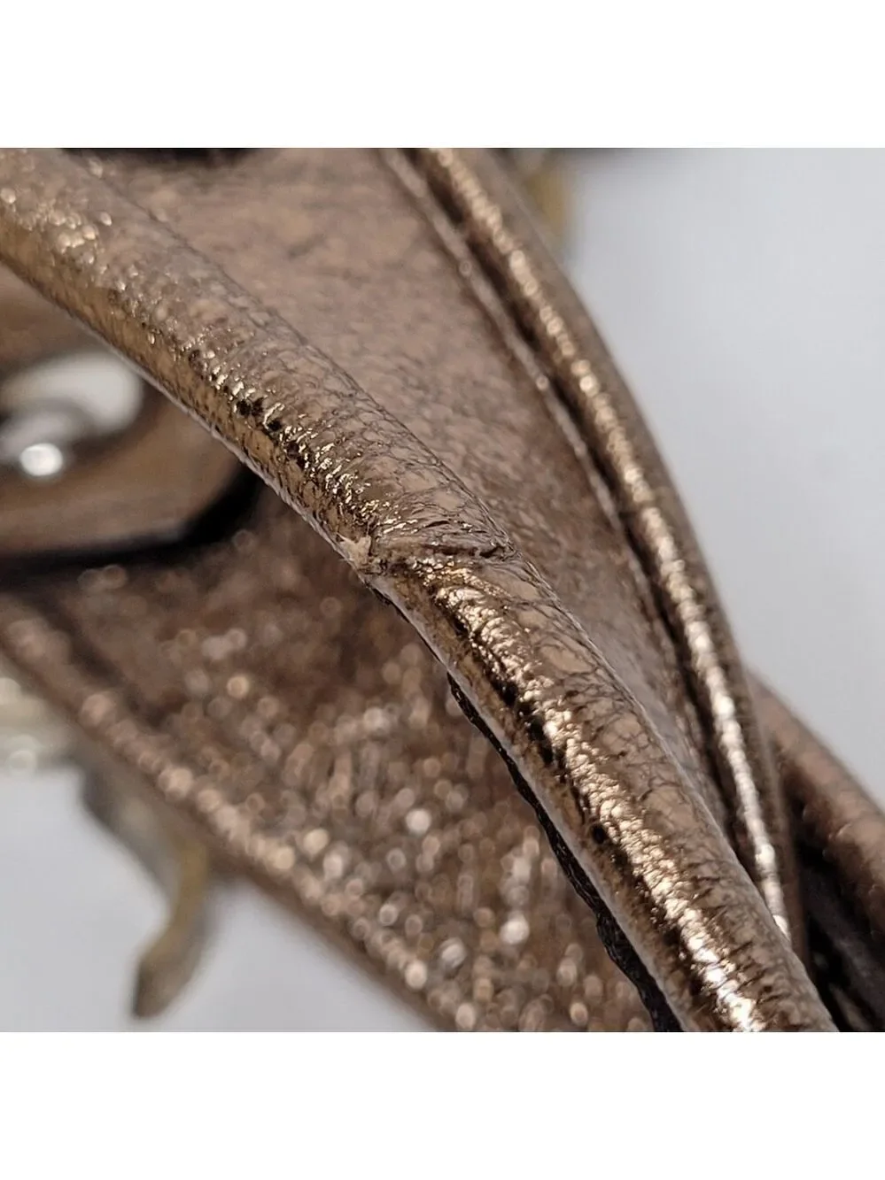 Coach Poppy Champagne Gold Tote Crossbody/Shoulder Bag H1069-16296P